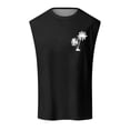 thumbnail image 1 of Summer Fashion Men's Vest Coconut Pattern Shoulder Design Minimalist Style Sleeveless Top, 1 of 6