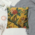 thumbnail image 2 of Fenyluxe Chinoiserie Monkey World Yellow Decorative Pillow Covers Cozy Soft Throw Pillowcase Square Couch Cushion Cover for Home Decor Sofa Living Room Bed Car White, 2 of 5