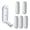 White, variant on Giaone Pack of 6 Space Saving Foldable Hook for Hide Mounting on Door Alloy Hook for Home Use