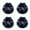 Black, variant on Mosiee M10 Alloy Bicycle Hub Fastener for Fixed Gear Mountain Bike Folding Bike Rear Red