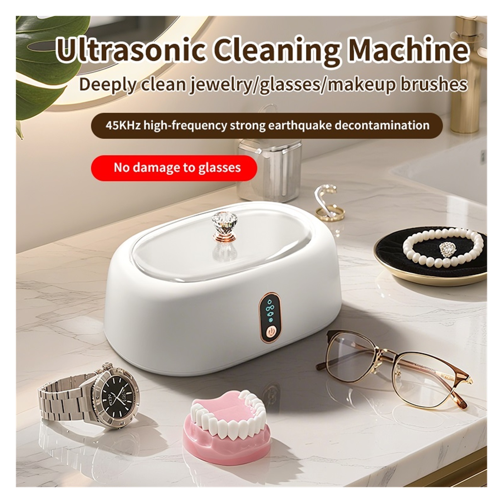 Digital Ultrasonic Cleaner Sonicator Bath for Jewelry Parts Glasses Circuit Board Watch Vibration