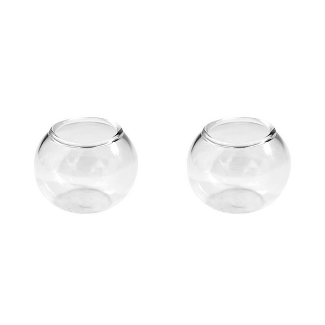 2 Pcs Jouet Miniature Aquarium Simulation Aquarium Poupée Bol Poisson Rouge