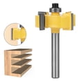 thumbnail image 1 of High Reliability Router Bit Set 1/4 Shank, Durable Wear Resistance Router Bit Set, Milling for Woodworking 1,2,3,4-Blade T Slot Router Bit 6x1/4,4-Blade T Slot Router Bit, 1 of 7