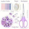 thumbnail image 4 of 11pcs Office Supply Set Desk Accessories Stapler, Tape Dispenser, Sticky Notes, Scissors And Clips For Students, Teachers And Staff School Offices, 4 of 5