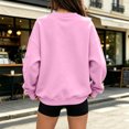 thumbnail image 6 of Ozmmyan Womens Crew Neck sweatshirts Womens Long Sleeve Pullover Sweatshirt With Zipper Pockets Loose Casual Solid Fall Winter, 6 of 6
