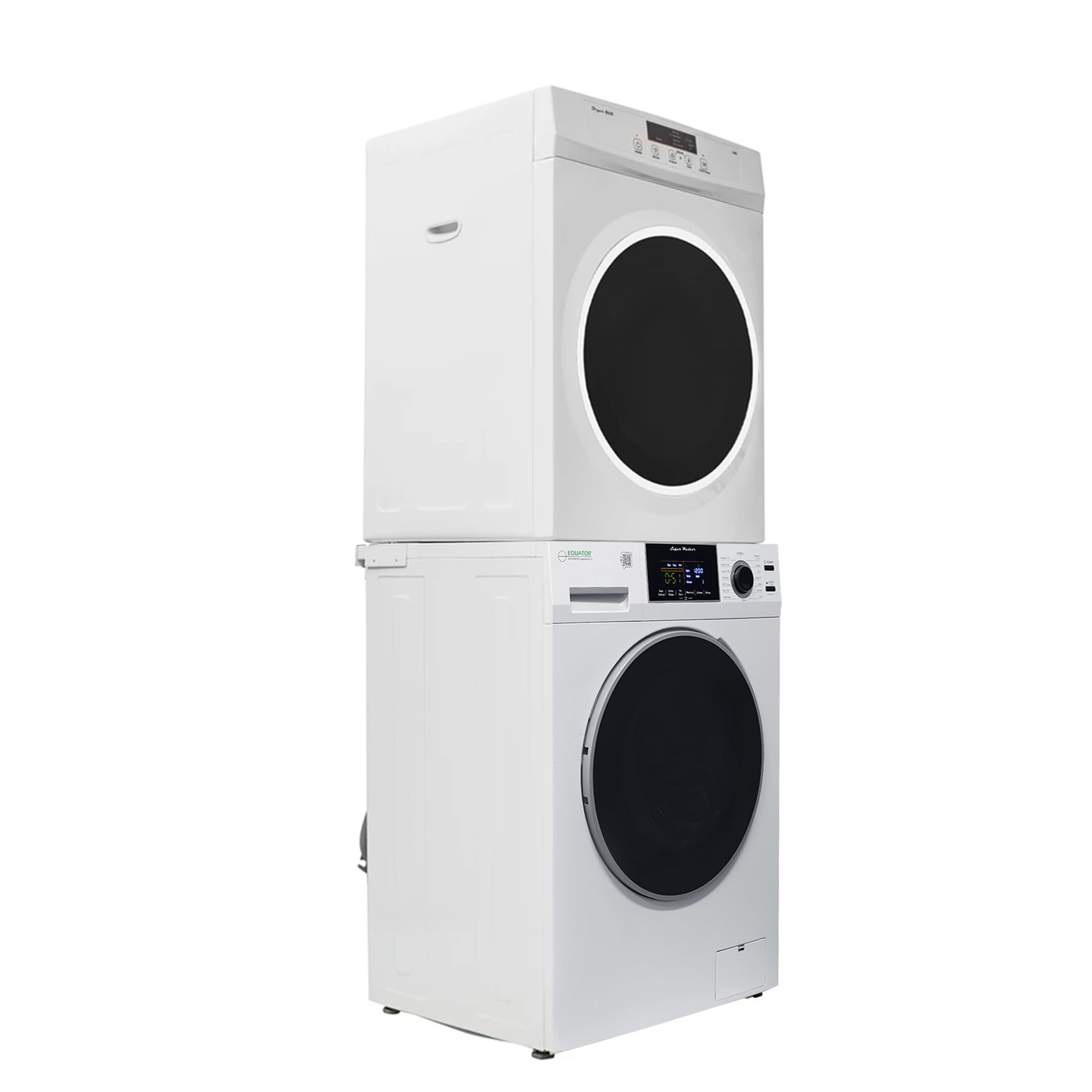 Equator APARTMENT STACKABLE 110V EW 826 Washer 1.6cf + ED 860 Vented Dryer 3.5cf