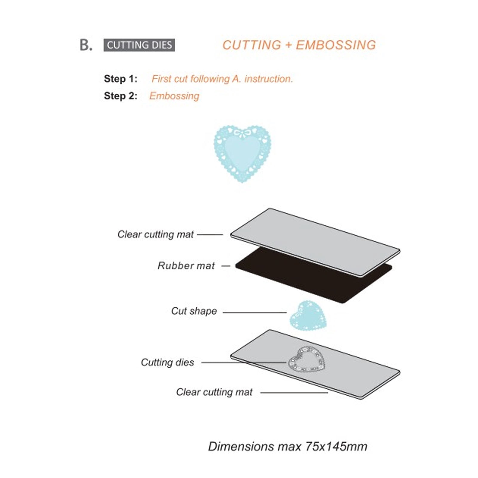 Riousery Portable Manual Die Cutting Embossing Machine Tool for Arts Crafts Scrapbooking Cardmaking Can Cut 2.95x5.71 inches / 7.5x14.5cm Paper Cuttings