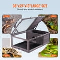 thumbnail image 5 of Tortoise House,Tortoise Habitat with Balcony & 2 Stories, Wooden Tortoise Enclosure Indoor & Outdoor No light stand - Fully transparent, 5 of 5