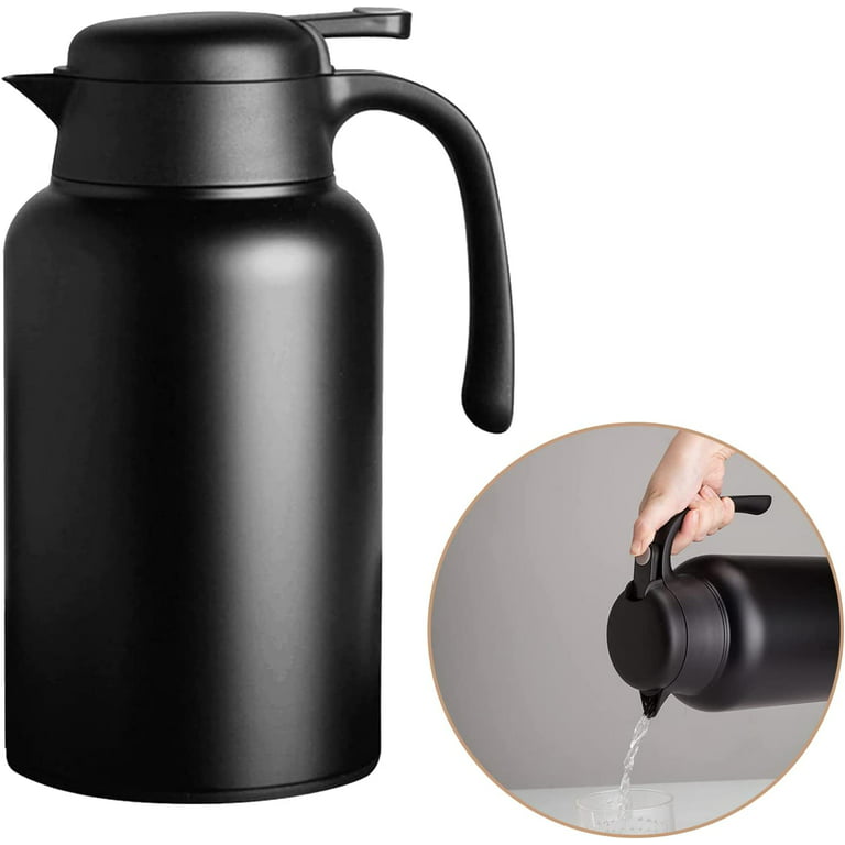 Generic iSH09-M674074mn 68oz Thermal Coffee carafe for keeping hot and  cold-12 Hours Heat Retention/ Stainless Steel Double Vacuum Flask thermos  and Ho