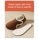 thumbnail image 3 of Zapatos para caminar Zapatillas mullidas unisex ajustables para hombres y mujeres (36-37 Marrón claro Marrón, 3 of 6