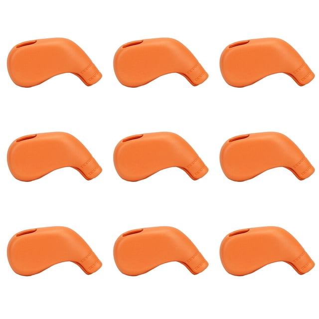 Funda protectora para palos de Golf Yuarrent 9 Uds funda protectora para cabeza de hierro Golf Naranja