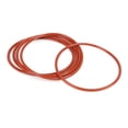 thumbnail image 4 of 5pcs Red Car Vehicle Universal Silicone O-Ring Sealing Gasket Washer 90mm x 3.5mm, 4 of 6