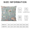 thumbnail image 5 of Decorative Pillow Cover 100% Cotton Square Washable Cushion Covers with Invisible Zipper for Couch, Bedroom, Home, Ramage - Multi - Spring/Summer, 5 of 5