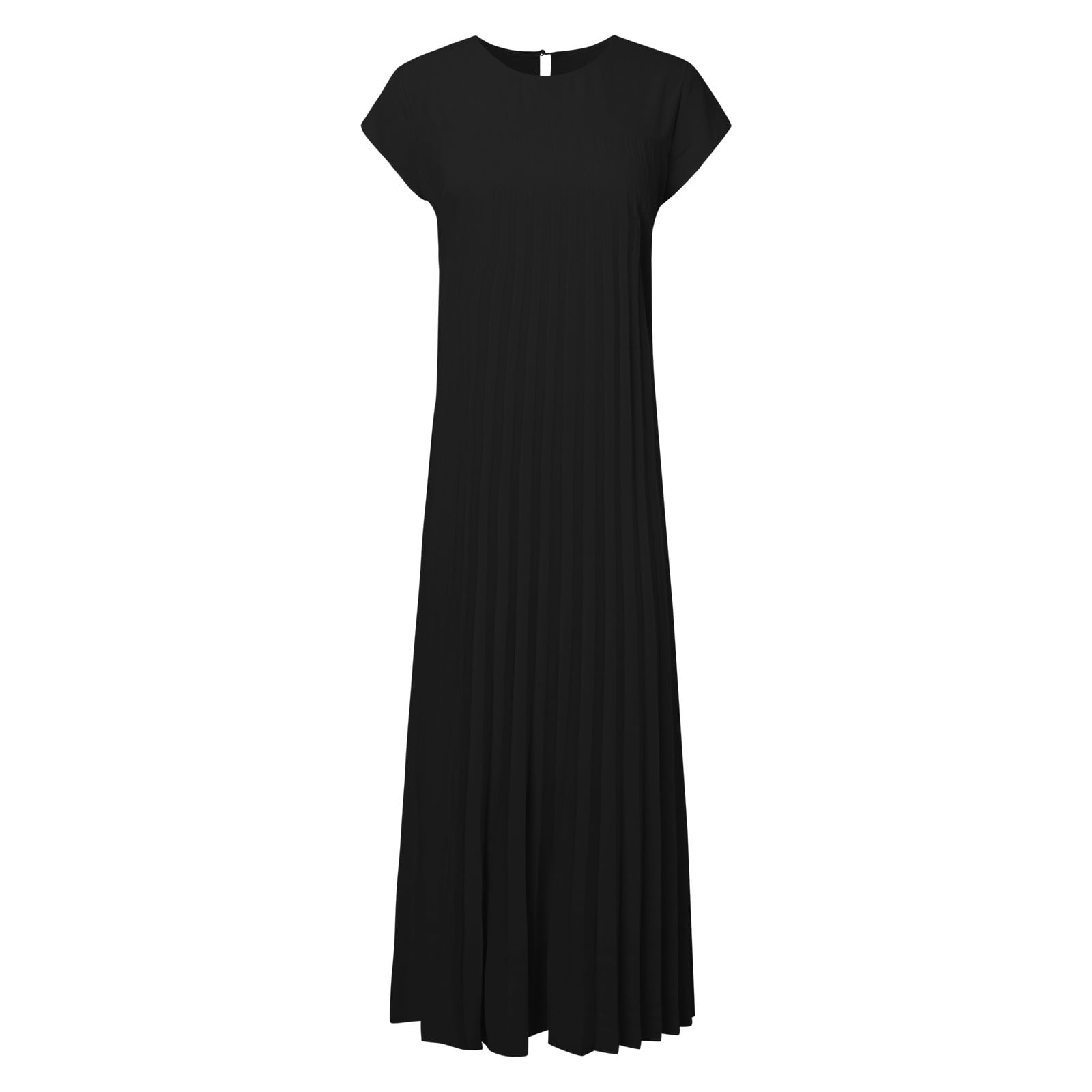 Women 2024 Fashion Casual Spring And Autumn Round Neck Sleeveless Pleated Dress Women's Long Casual Dresses Drawstring Dresses for Women Vintage Dress for Women Athletic Dress for Women Womens Long