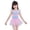 C-Pink, variant on Girls Swim Dress Floral Mesh Tutu Skirts for Kids Girl's Swimsuit One-Pieces Swimwear Outfit