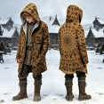 thumbnail image 2 of Gyexs Kids Boys Jesus Hoodies Cool Funny 3d Graphic Coats Clothing for Halloween Christmas Coffee 7-8 Years, 2 of 6