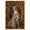 Gold Frame, variant on Art Remedy Modern Tiger Art Canvas, 16" x 24", Gold Frame, Ornate Cheetah Mirror