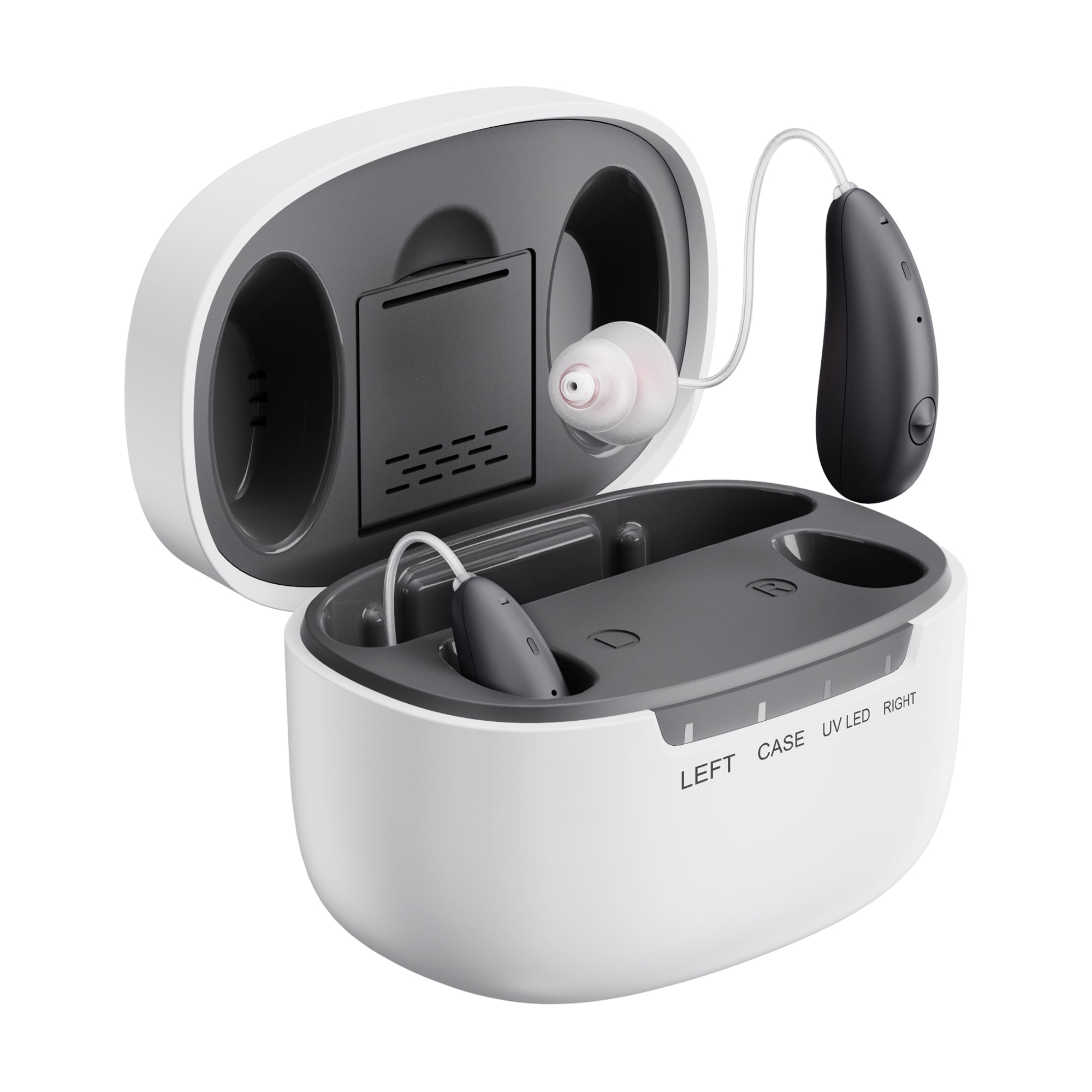 Ceretone Beacon Silver FDA-Cleared OTC Receiver-In-Canal Hearing Aids – Clear Music & Calls, App Control,Bluetooth 5.0, HD Sound, Rechargeable, Digital DSP, Noise Reduction, Professional, Video Guide
