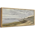 thumbnail image 2 of Drsoum 20x40in Natural Framed Vintage Landscape Large Canvas Wall Art Coastal Classic Wall Prints Modern Farmhouse Bathroom Office Decor, 2 of 6