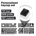 thumbnail image 2 of Juego de Teclas Pbt Pudding de 108 Teclas, Doble Inyección para Teclado Mecánico, Diseño Completo, Rojo, 2 of 6