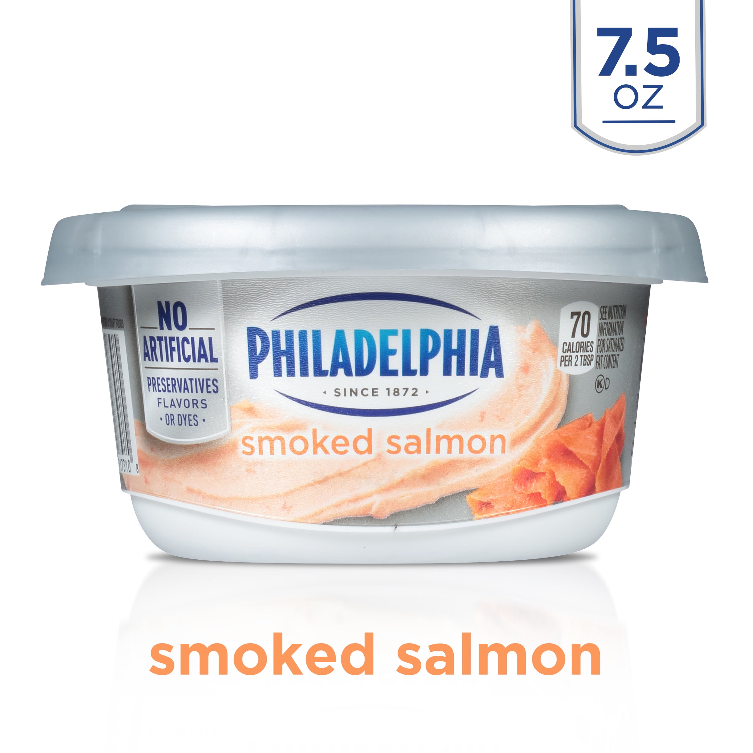 Philadelphia Smoked Salmon Cream Cheese Spread, 7.5 oz. Tub Walmart
