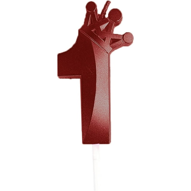 Valentine Fondant Embosser Designed Happy Birthday Candles Anniversaries Red (RD2, One Size)