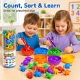 thumbnail image 6 of Lucky Doug 48 Counting Dinosaur Toys for Toddlers - Toddlers Preschool Learning Toys, Counting Dinosaur Toys, Color Sorting Toys for Toddlers Educational, 6 of 8