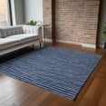 thumbnail image 6 of Addison Rugs Mayfield Washable Transitional Stripes Navy Rectangle Rug, 8' x 10', 6 of 6