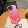 thumbnail image 4 of Allytechgroup Slim Phone Case for Apple iPhone 15, Matte Shockproof iPhone 15 Cover Compatible with MagSafe, Translucent Slim Fit Cell Phone Case, Pink, 4 of 10