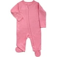 thumbnail image 3 of Wonder Nation Baby Gender Neutral Zip Front Footed Sleep N Play Pajamas, 2-Pack, Sizes Preemie-6/9 Months, 3 of 3