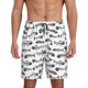 thumbnail image 1 of Balery Fish Bones Pantalones cortos de pijama de punto de algodón para hombre con cinturilla y bolsillos-4X-Large, 1 of 6