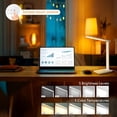 thumbnail image 2 of LED Desk Lamp with 15W  Charger & USB Port, Dimmable Table Lamp with 5 Lighting Modes,   Control, Foldable & Portable Desk Light for , Office, Bedroom, Reading, 2 of 6