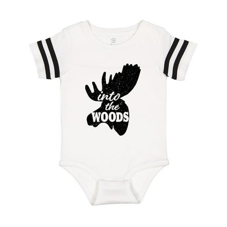 

Inktastic Moose Head Silhouette Into the Woods Gift Baby Boy or Baby Girl Bodysuit