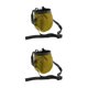 thumbnail image 1 of Greeniant Bolsa de tiza cilíndrica para escalada en roca con cinturón con cordón verde 2piezas, 1 of 6