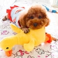 thumbnail image 5 of Juguete de peluche para perros que chirría, bonito pato amarillo relleno, juguete interactivo duradero, juguetes para masticar para perros agresivos, sonido para masticar, 5 of 5