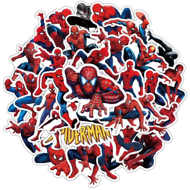 Spiderman Sticker Pack for Kids Room Wall Decor Peel and Stick Wall Decal for Ultimate Spider