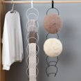 thumbnail image 3 of Cheers.US 5Pcs Hat Racks Hangers Baseball Cap Holders Organizers Closet Hanging Display Storage Rack for Scarves Handbags Towels Clothes Ties Over Door Wall Mounted with Hanging Hooks, 3 of 7
