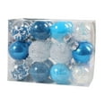 thumbnail image 2 of 24 piezas de adornos de bolas de Navidad, decoraciones, manualidades, bolas colgantes para de Navidad, adornos navideños para aniversario en Azul, 2 of 7