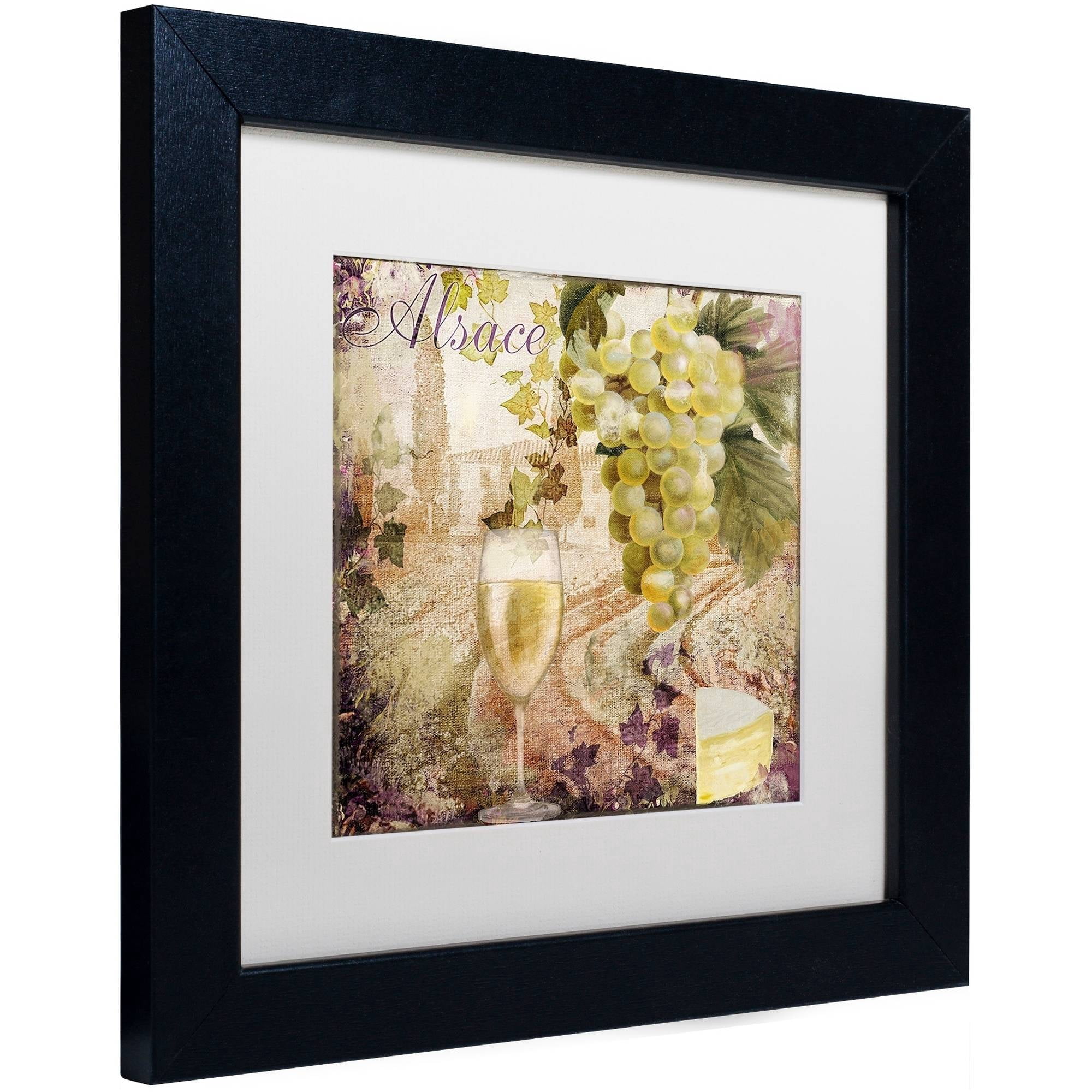 Trademark Fine Art "Wine Country I" Canvas Art by Color Bakery White Matte, Black Frame