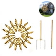 thumbnail image 2 of 1 molino de viento de metal, molino de viento cinético de metal para jardín al aire libre, molinos de viento de patio, molinos de viento decorativos para césped, esculturas de estaca para, 2 of 8