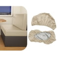 thumbnail image 4 of Lijie Cushion Slipcovers Elastic Washable RV Dinette Cushion Covers Bench Cover Cream Beige, 4 of 6