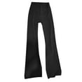 thumbnail image 4 of Leggings Women High Waist Belly Lift Lift Bottoms Outdoor Casual Running Yoga Wide Leg Yoga Pants Black XL, 4 of 5