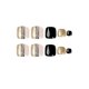 thumbnail image 5 of 24 Pack False Toenails Short Square Black Lines Gold Powder False Toenails Artificial Toenails For Summer Beach Full Coverage Toenails Women, 5 of 5