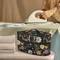 thumbnail image 2 of HELLHERO Rose Floral Pattern Clothes Iron Storage Case 11.8x6.69x5.5 Inches Lightweight Organizer Compatible with Most Iron, Bag Only, 2 of 6