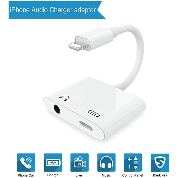 Lightning to 3.5mm Headphone Jack Adapter, iPhone Apple MFi Certified 2