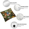 thumbnail image 4 of JEUXUS Flowers Framed Still Life of Roses Peonies Tulips Floral Display Retro Nature Floral Pillow Case 2-Pack Short Plush Pillowcase White, 4 of 6