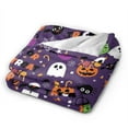 thumbnail image 2 of Kll Fleece Blanket Plush Throw Blanket Halloween Sweet Candy,Soft Fuzzy Cozy Flannel Blanket For Couch Sofa Bed.(60"X50"), 2 of 9