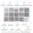 thumbnail image 2 of TISHITA Earring Hooks Earring Making Supplies Kit with Plastic Storage Case Easy To Use Silver_1, 2 of 8