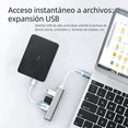 thumbnail image 2 of Amorosa Estación de Acoplamiento USB Type C 4 en 1, 5 Gbps, Aluminio, Puerto Múltiple y Carga, 2 of 7