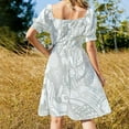 thumbnail image 5 of Polynesian - Hawaiian White Kona Tribal Dress prom clothes womens dress, 5 of 7